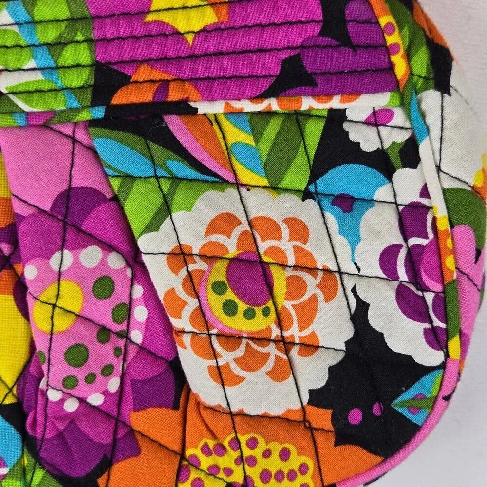 Vera Bradley Frannie Crossbody Bag In Va Va Blooms Pattern Adjustable Strap
